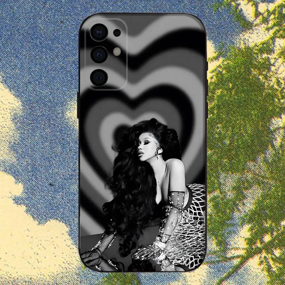 C-Cardi B Am I The D-Drama Phone Case For Samsung S 25,24,23,22,30,21,10,9,Ultra,Plus,Lite,FE,4,5G Black Soft Case #4
