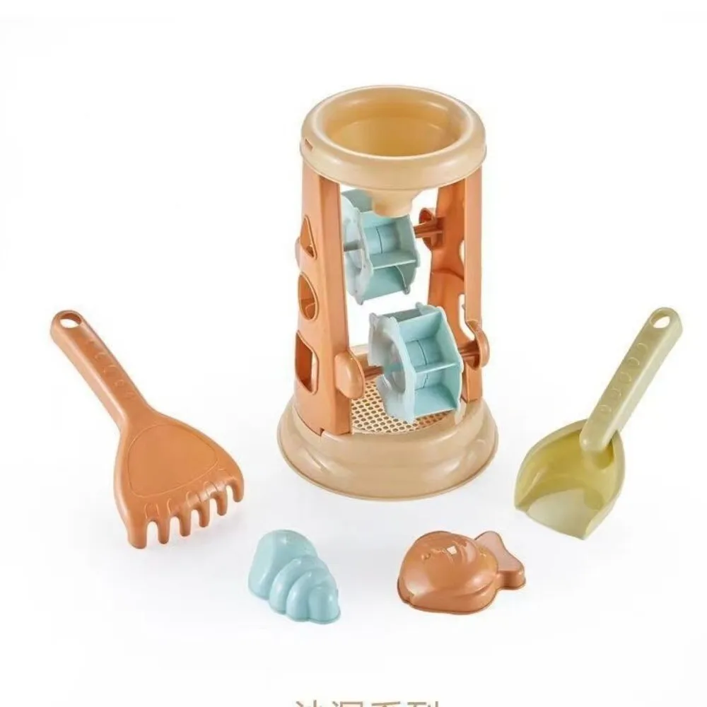 Kids Sand Play Bucket Set with Digging Tools Cars and Hourglass for Beach or Garden Outdoor Fun Activity Toy for Toddlers