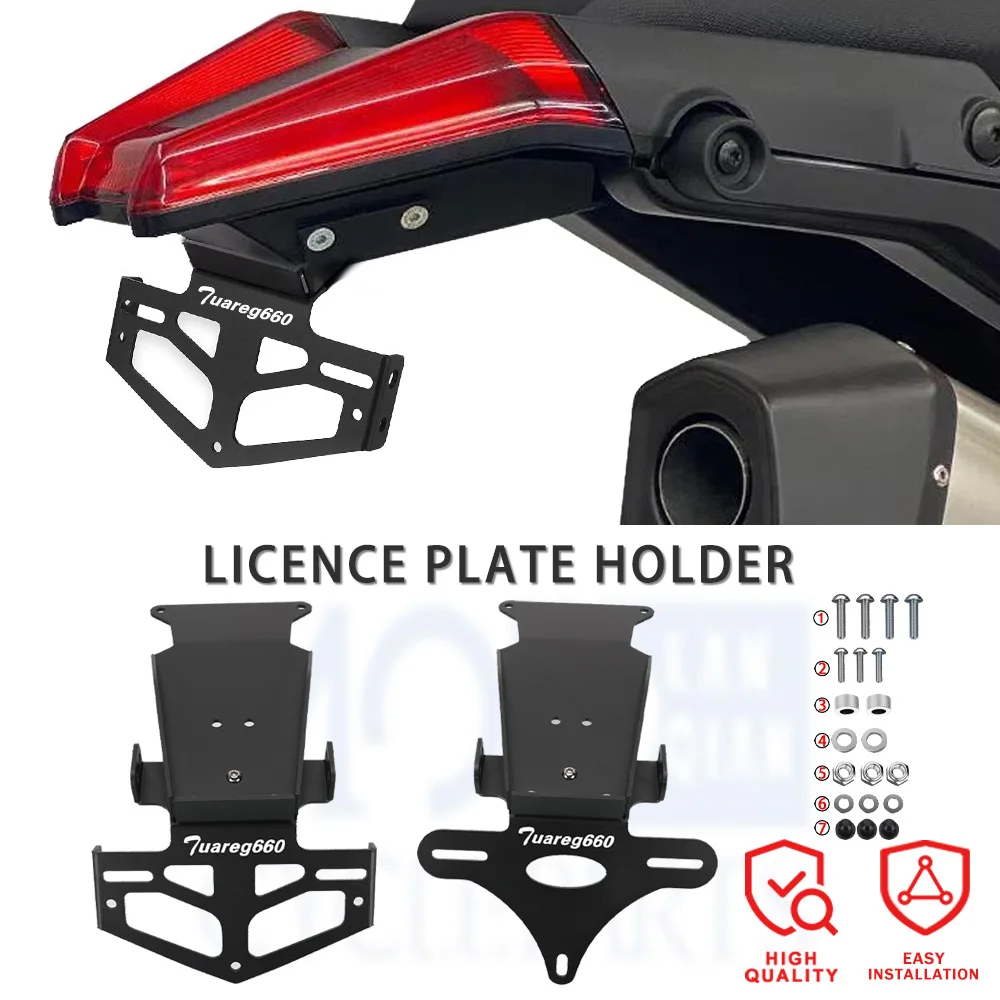 2026 For Aprilia Tuareg 660 2021-2025 2024 2023 Motorcycle Rear License Plate Mount Holder Tail Tidy Fender Eliminator Parts