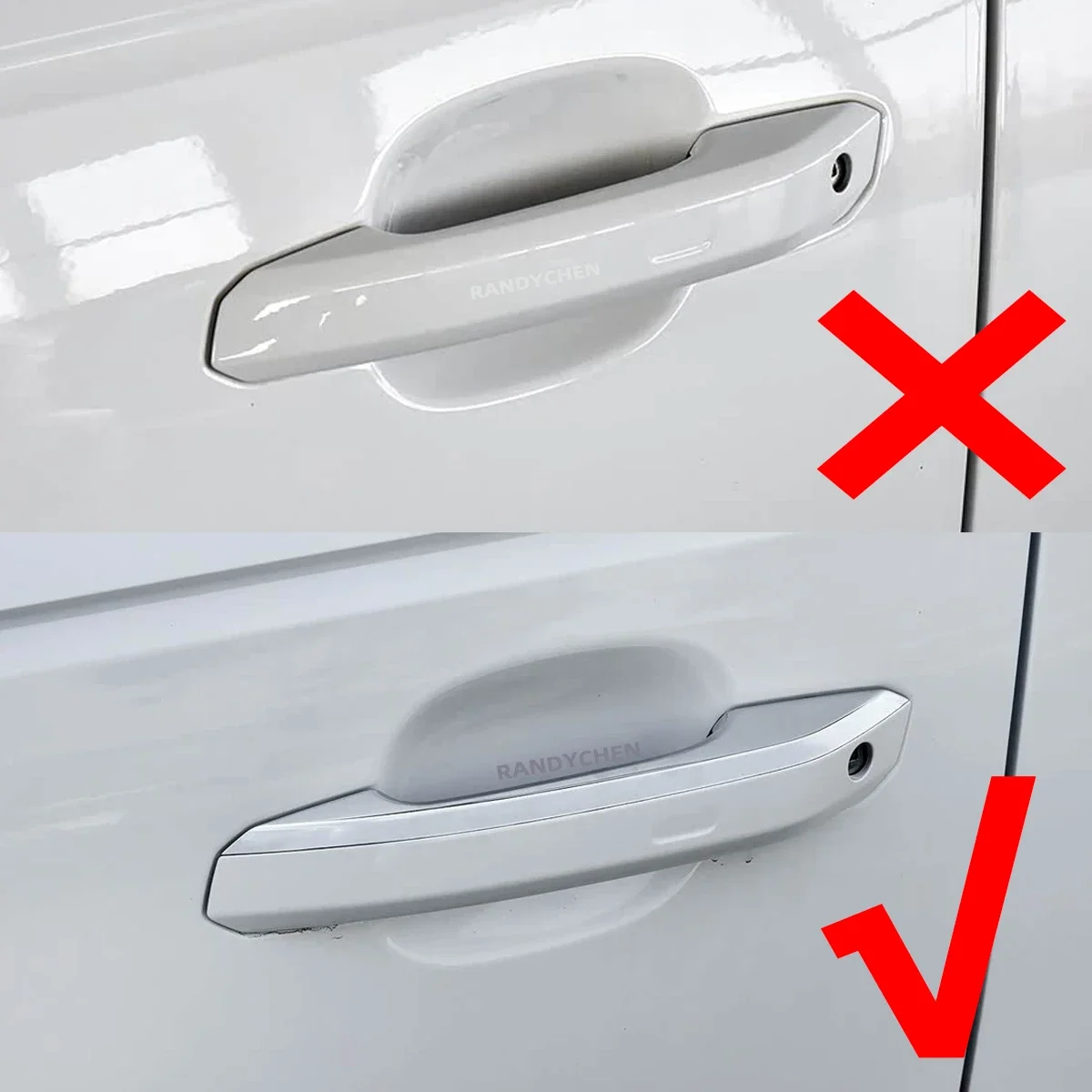 x1 الخارجي LHD غطاء قفل مقبض الباب مع غطاء الكروم لأودي A4 B9 أفانت A5 F5 Q5 FY 8W1837239 8W0837900 #6