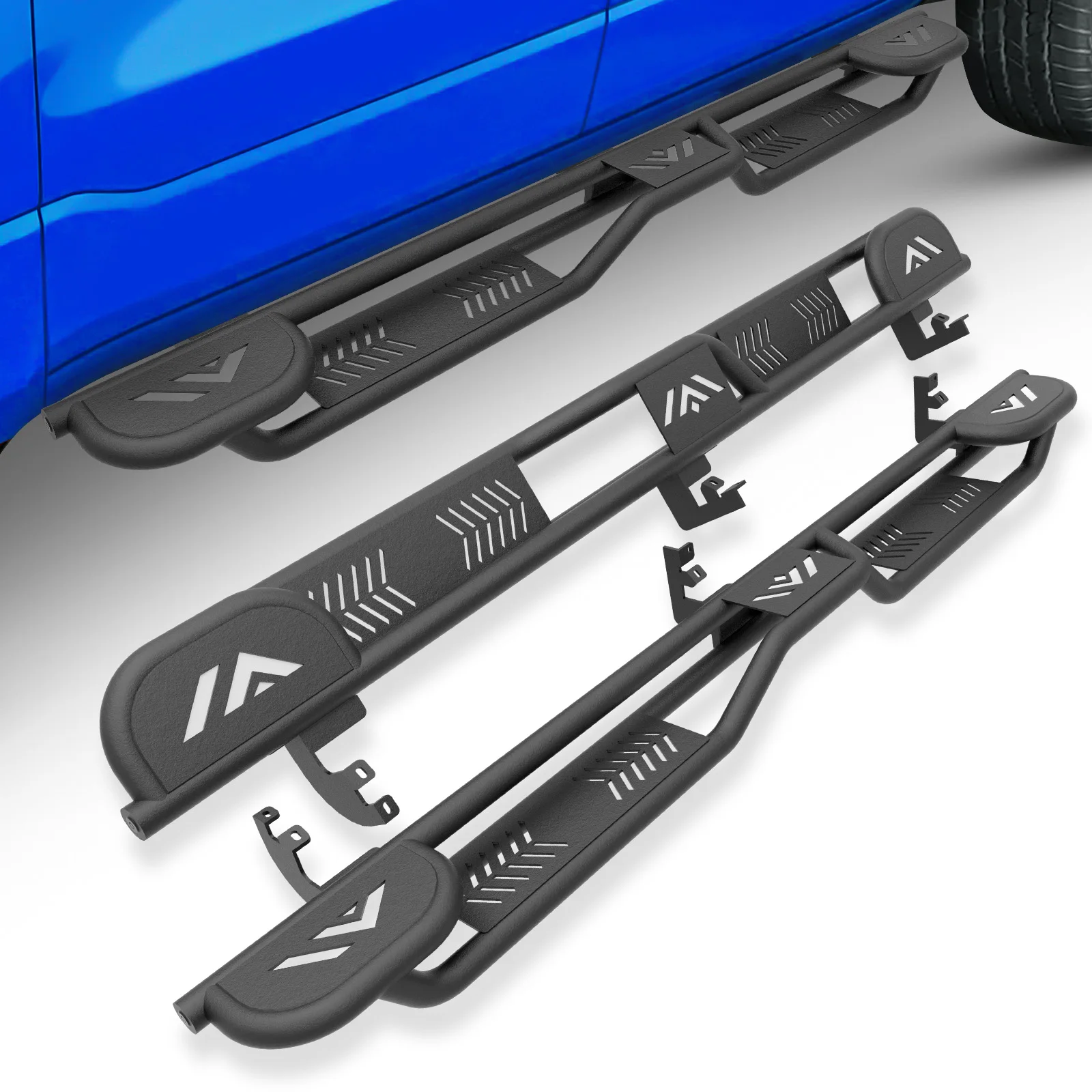 

Подножки с двумя ступенями, крепление на болтах, для Ford Ranger Supercrew Cab 2019-2026 гг.