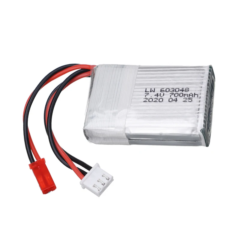 7.4V 700mAh Lipo Battery For MJXRC X600 F46 X601H JXD391V aircraft Drone 7.4 V 700 mAH 2S Lipo battery JST plug high quality