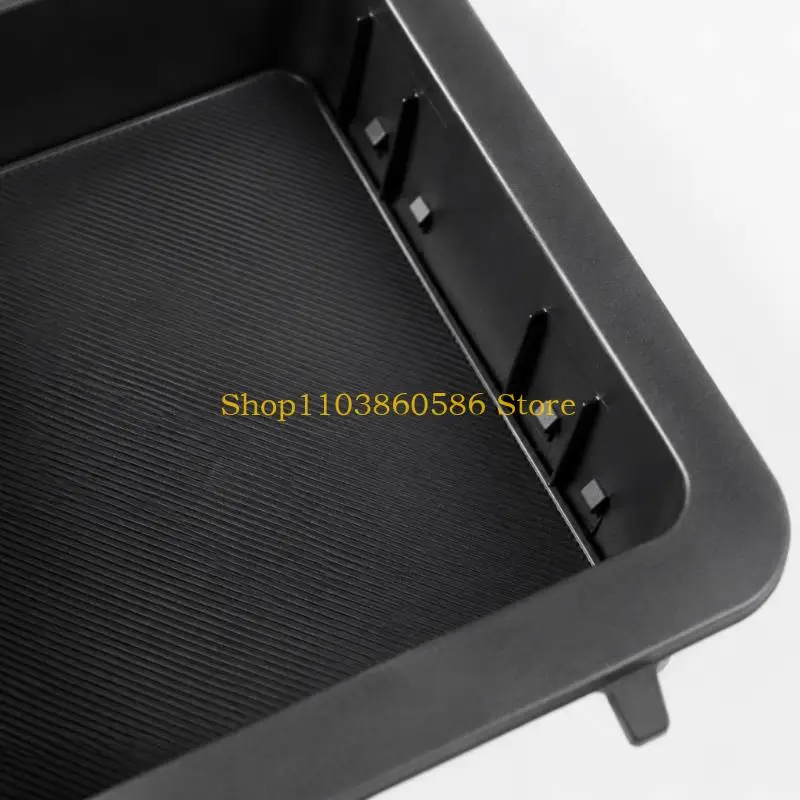 242A ABS Plastic Center Console Cup Insert with Two Drink Wells, Recessed Small-Item Tray, Removable Washable Pads, and Direct