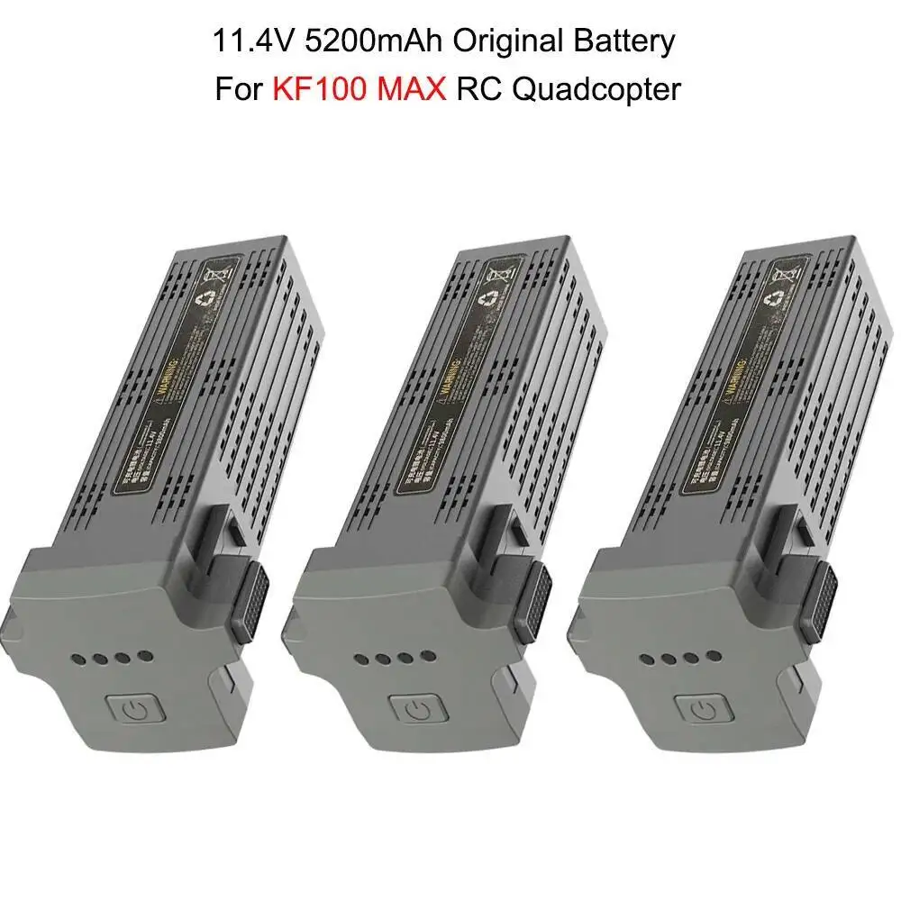 

KF100 MAX RC Drone Original Battery 11.4V 9800mAh 50mins Flight Time Smart Lithium Battery Replacement Spare Parts Accessories