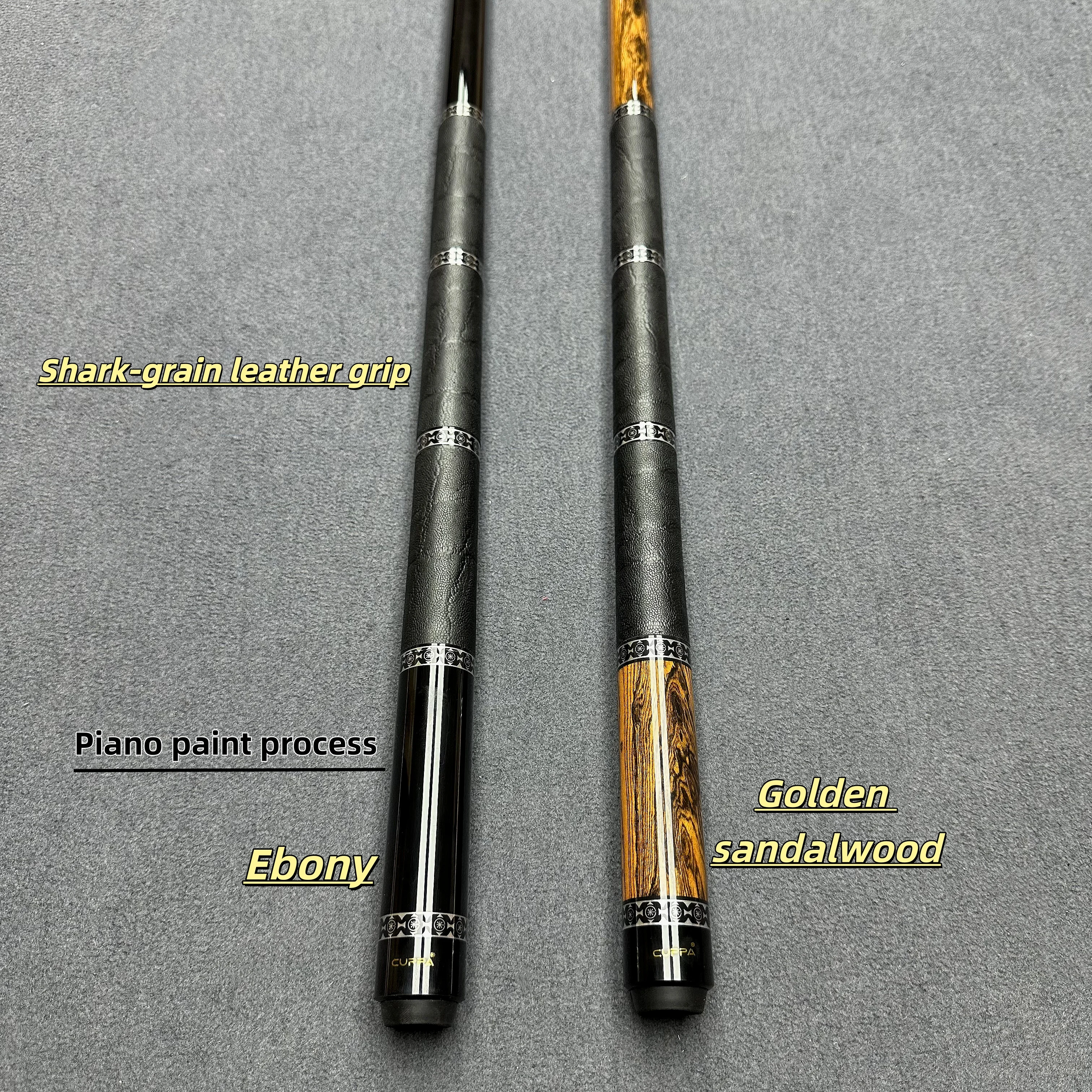 High Quality Billiard Cue 1/2Split  Handmade  Pool Cue Stick 58 Inch 12.5mm Tip Leather Grip With Accessories