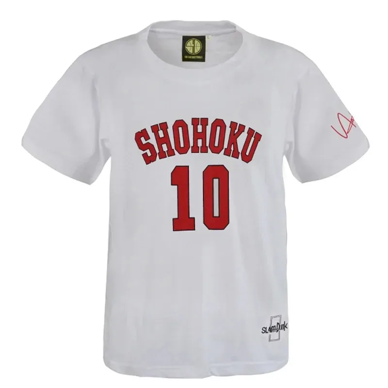 

Аниме Slam Dunk Shohoku Jersey Сакураги Рукава баскетбольная футболка для мужчин и женщин хлопковые дышащие спортивные топы с короткими рукавами футболка