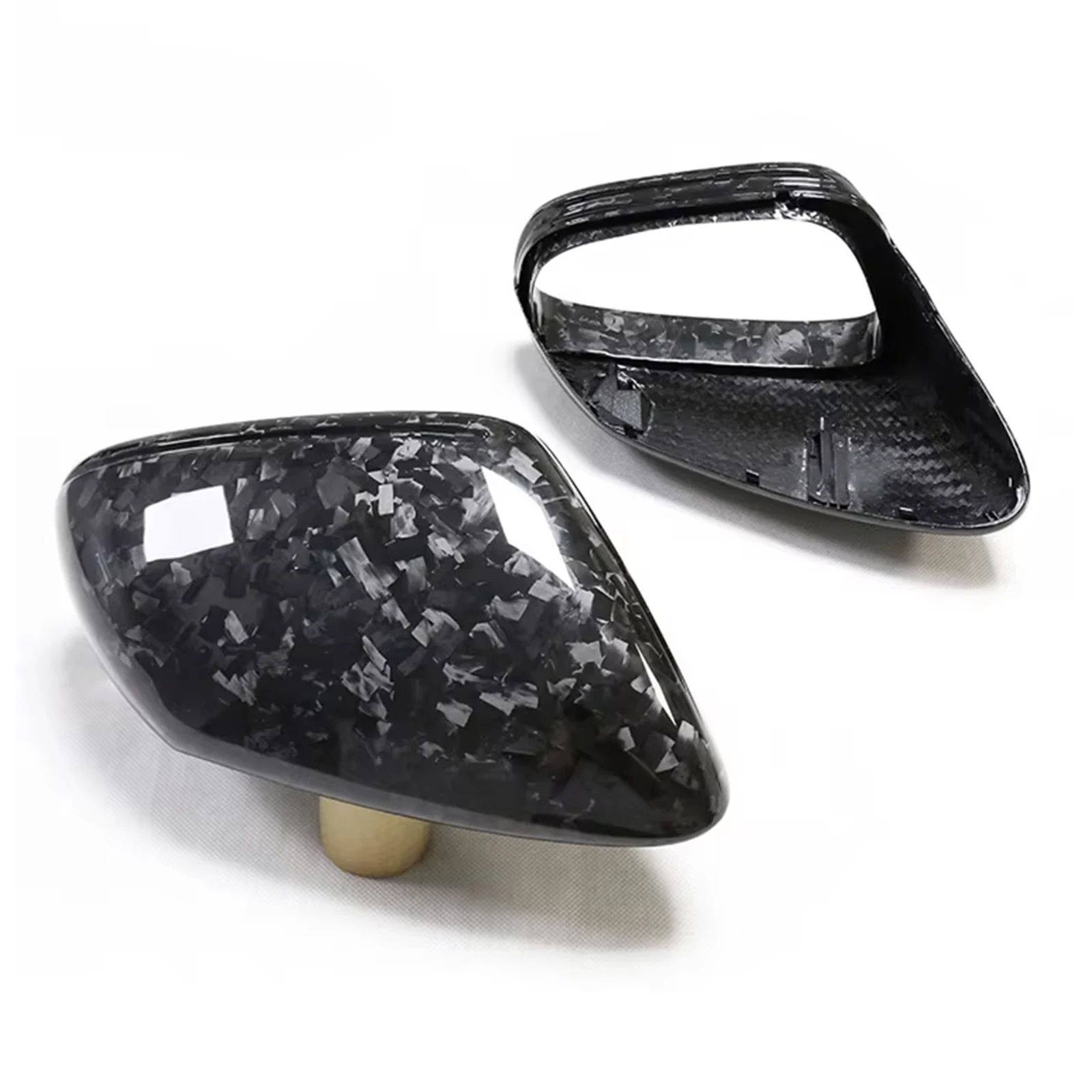 Carbon Fiber Side View Mirror Cover Caps Compatible for Porsche 992 911 J1 Taycan 2019-2023 2PCS L+R Side Replacement