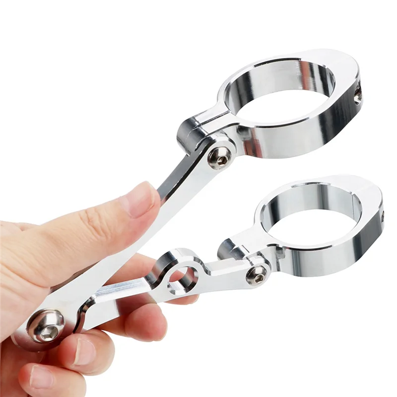 

Motorcycle Universal Headlight Bracket Mount Clamp For 39Mm-41Mm Adjustable Headlight Mount Clamp