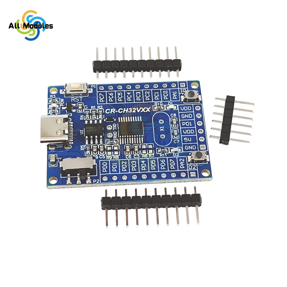 48MHz CH32V003 Development Board Minimum System Board Core Board Type-C USB Interface Development Panels kit CH32V003