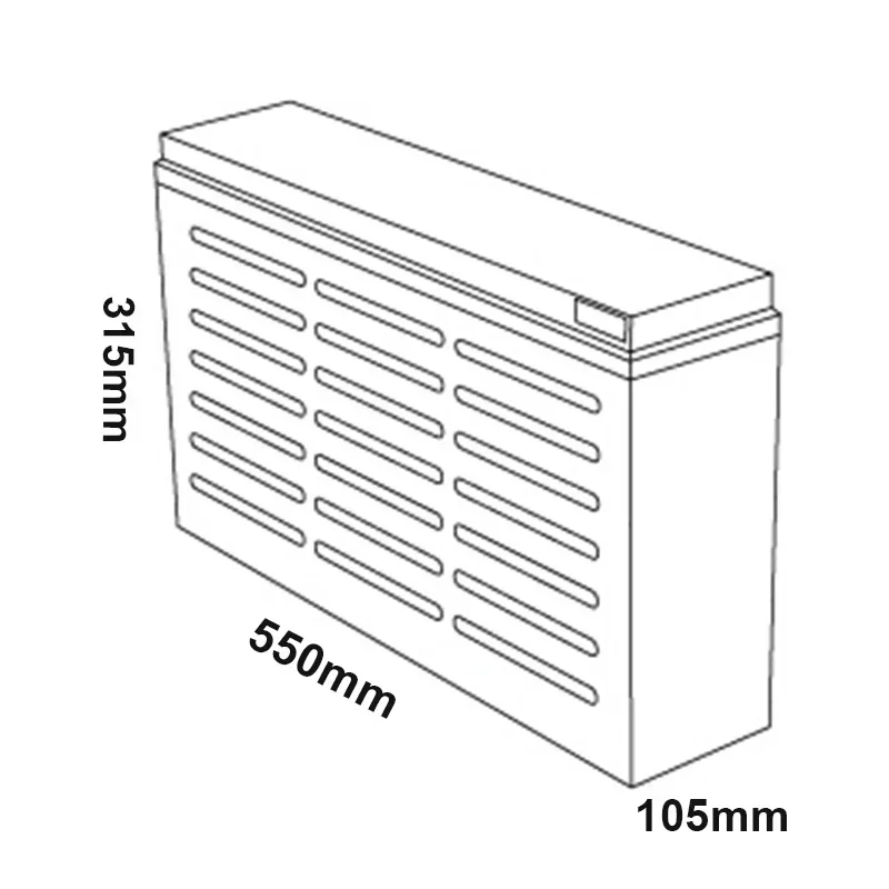 MHB MRD125-12 Solar AGM VRLA 12V Lead Acid Deep Cycle Battery 125Ah Front Terminal for Industrial Systems