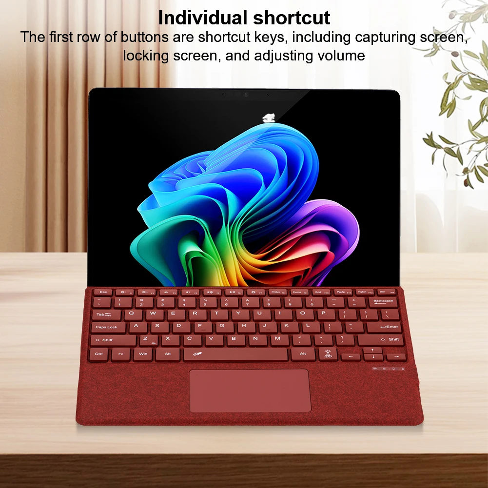 Clavier magnétique sans fil Bluetooth, rétro-éclairage 7 couleurs, Ultra-fin, pour ordinateurs Surface Pro8/9/X/10/11