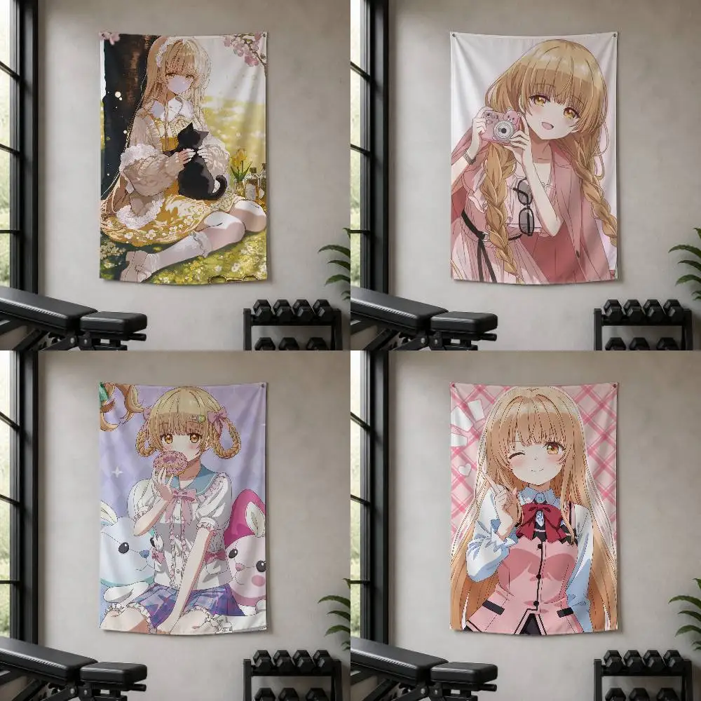 M-Mahiru Shiina Decorative Wall Flag Banner for Home Garden Garage Indoor Outdoor Decor