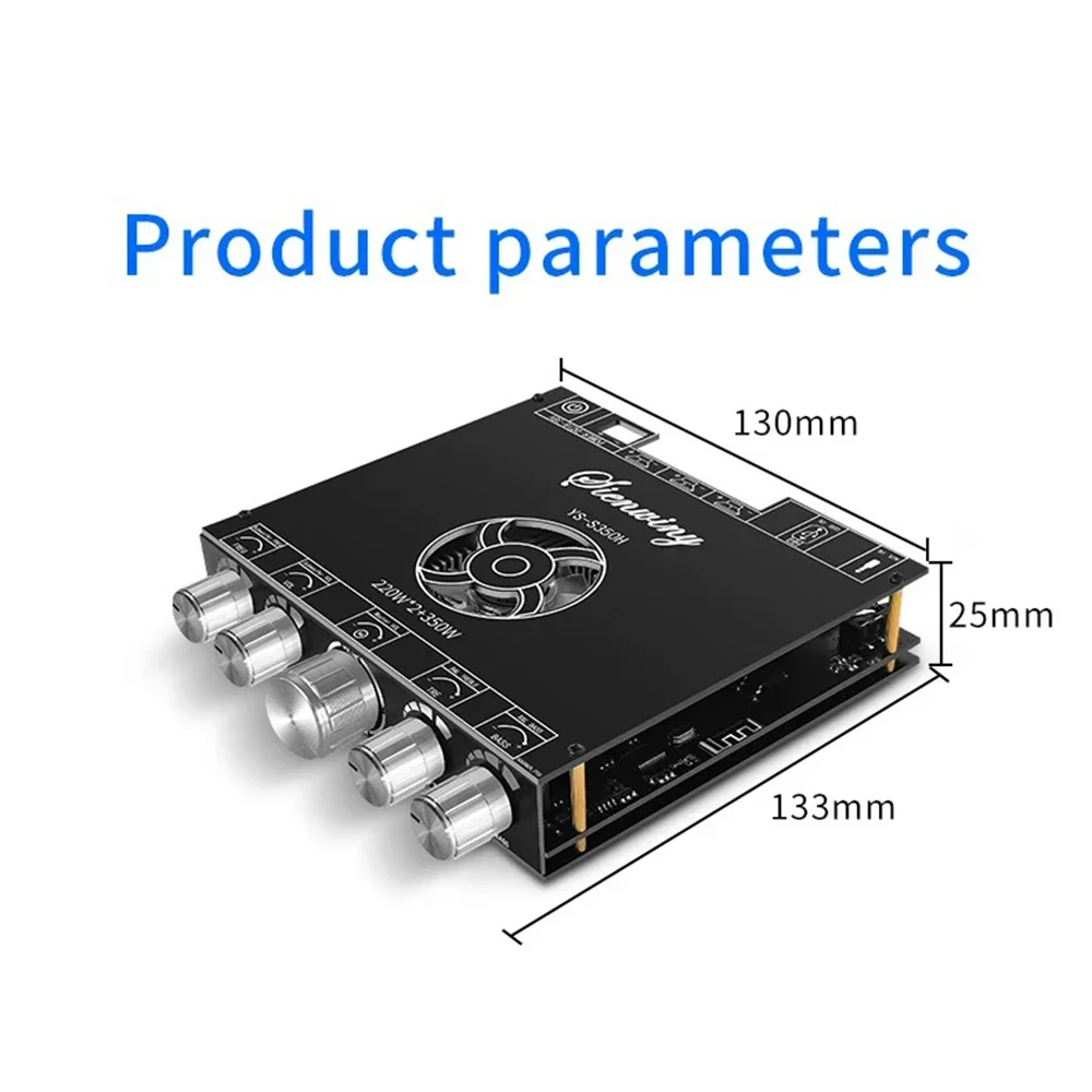 TPA3251 220Wx2+350W YS-S350H 2.1 Channel BT5.1 Amplifier Board HighPower Subwoofer Amplifier Boards