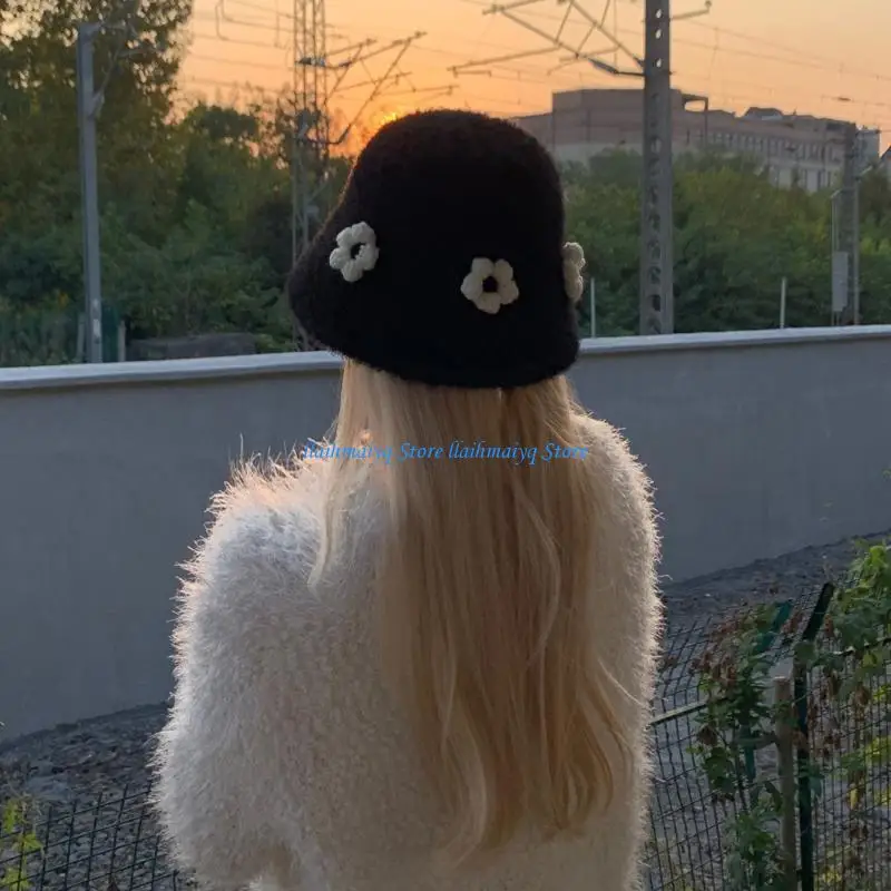 

573B Furry Fisherman Hat Headdress Photo Props DIY Handmade Headwear Accessories