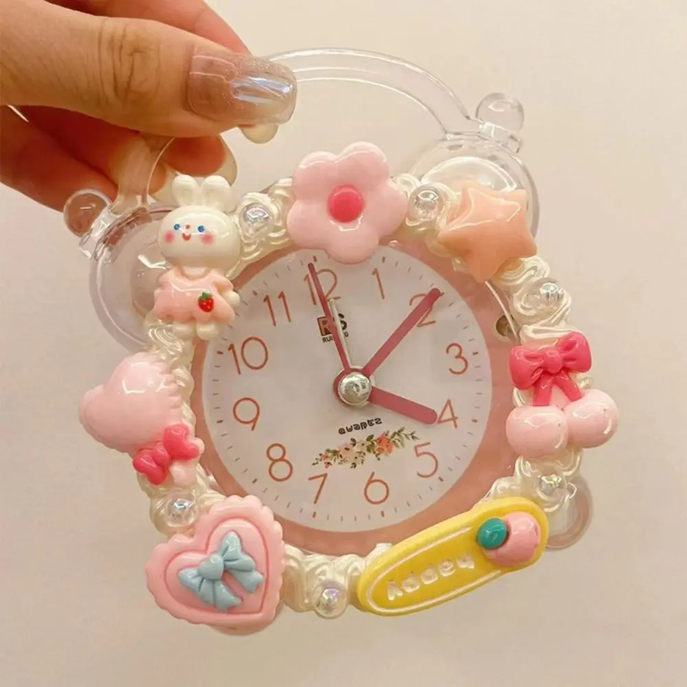 Cream Gum Cartoon Alarm Clock Material Cartoon Y2K DIY Homemade Alarm Clock Cute Colorful Electronic Clock Material Pack