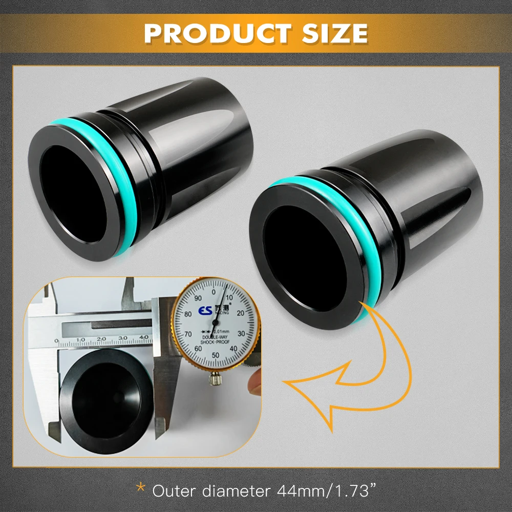 قبعات نهاية خزان النيتروجين للصدمات الأمامية UTV 2.0 بوصة لـ Polaris RZR800S RZR 900 RZR1000S General 900/1000S 2013 2014 2015 #1