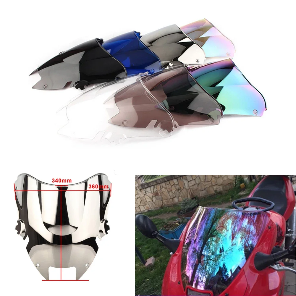 VTR1000F For Honda VTR1000 VTR 1000F 1997-2005 2001 2002 Motorcycle Double Bubble Windshield Deflector Protector Wind Screen