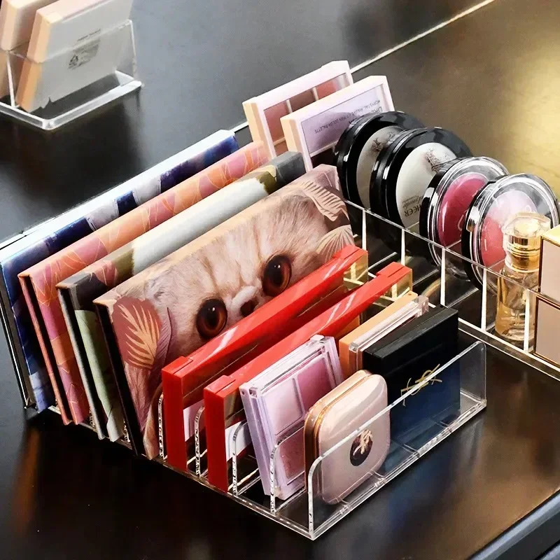 Palette Organizer Eyepowder Storage Tray Cosmetics Rack Makeup Tools Compartment Holder For Women makeup organizer