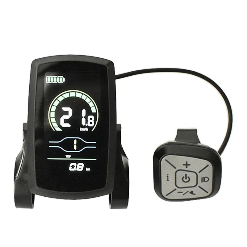 Ebike 36V48V YL80C LCD Meter  ligent Control Panel Display for Ebike Controller Waterproof Plug Connector