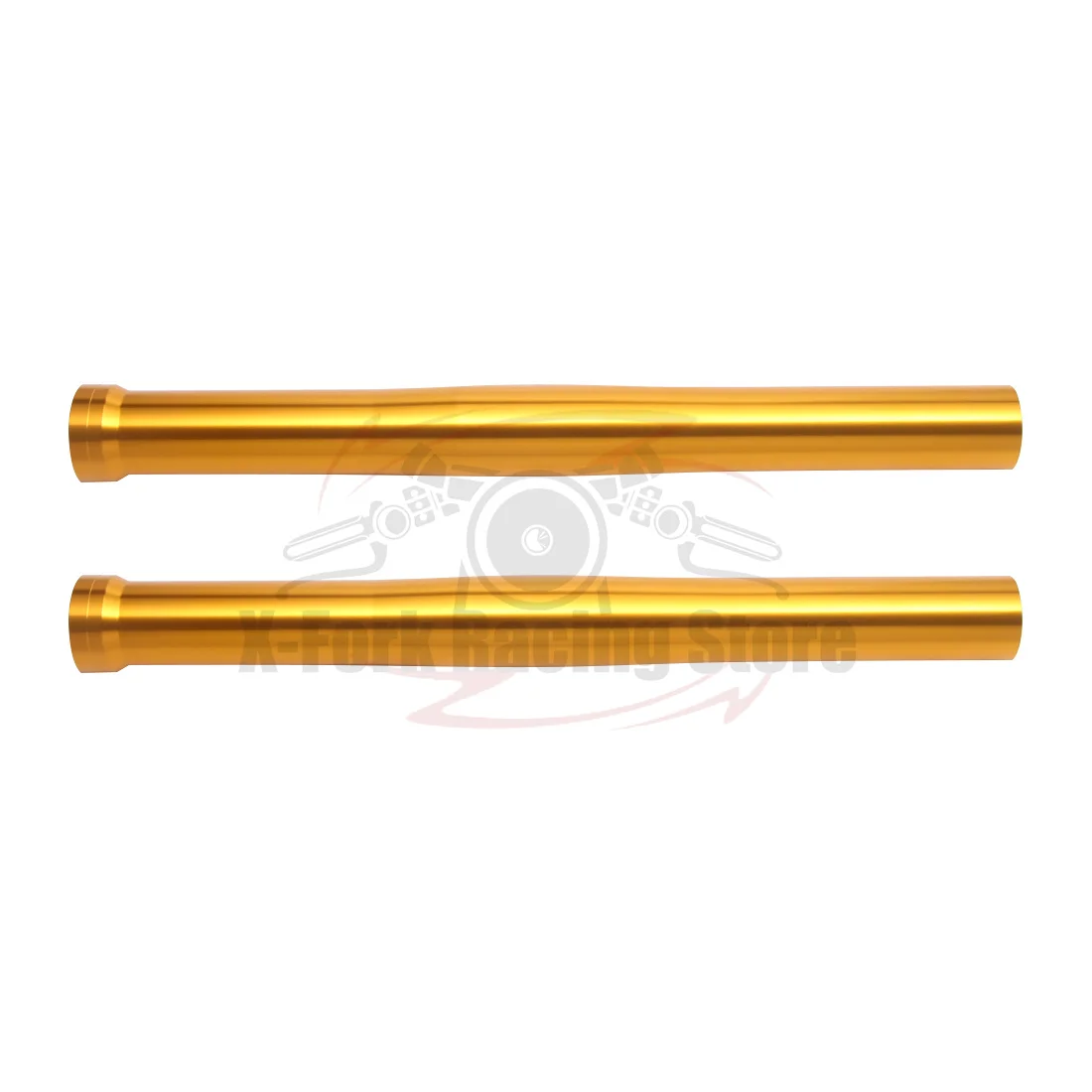 Front Outer Fork Tubes Pipes Bars Gold Pair For YAMAHA YZF R3 2019-2022 YZF250 R25 MT-25 MT-03 2020-2021 B9T-F3126-00-00 505mm