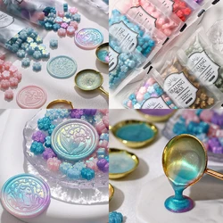 100pcs Cherry Blossom Sealing Wax Beads Colored Wax Seal Particle for DIY Wedding Invitation Decoration Envelope Gift Cards