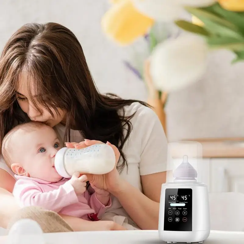 Chauffe-biSantos automatique pour bébé, chauffe-lait maternel, chauffe-lait rapide, alimentation sûre, 6 en 1, formule