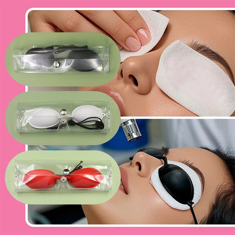 نظارات حماية العين من السيليكون الناعم للأشعة فوق البنفسجية، نظارات مرنة لعلاج مصباح الأشعة فوق البنفسجية LED بالليزر IPL، دباغة سرير الشمس #4