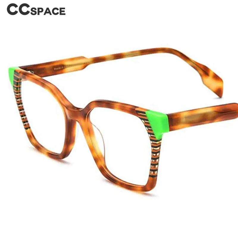 

55167 Acetate Optical Eyeglasses Frame Men Square Vintage Myopia Prescription Glasses Frame Women Male Luxury Brand Eyewear