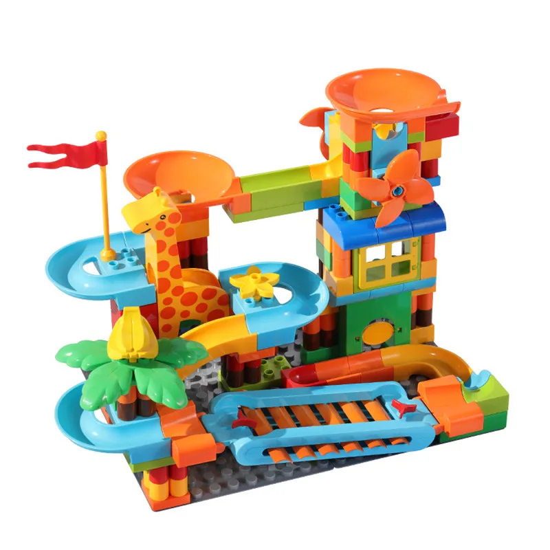 مجموعة مكعبات بناء من الرخام الكبير مكونة من 167 قطعة، متوافقة مع العلامات التجارية الكبيرة وألعاب البناء التعليمية #1