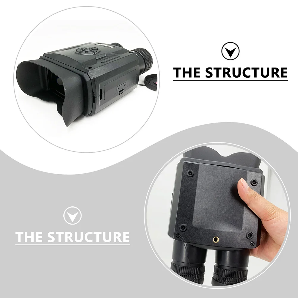 

1Set Night Vision Device Digital Dual-Tube 35-Inch Screen 8X Zoom Non-Slip Grip for Outdoor Wildlife Observation Infrared