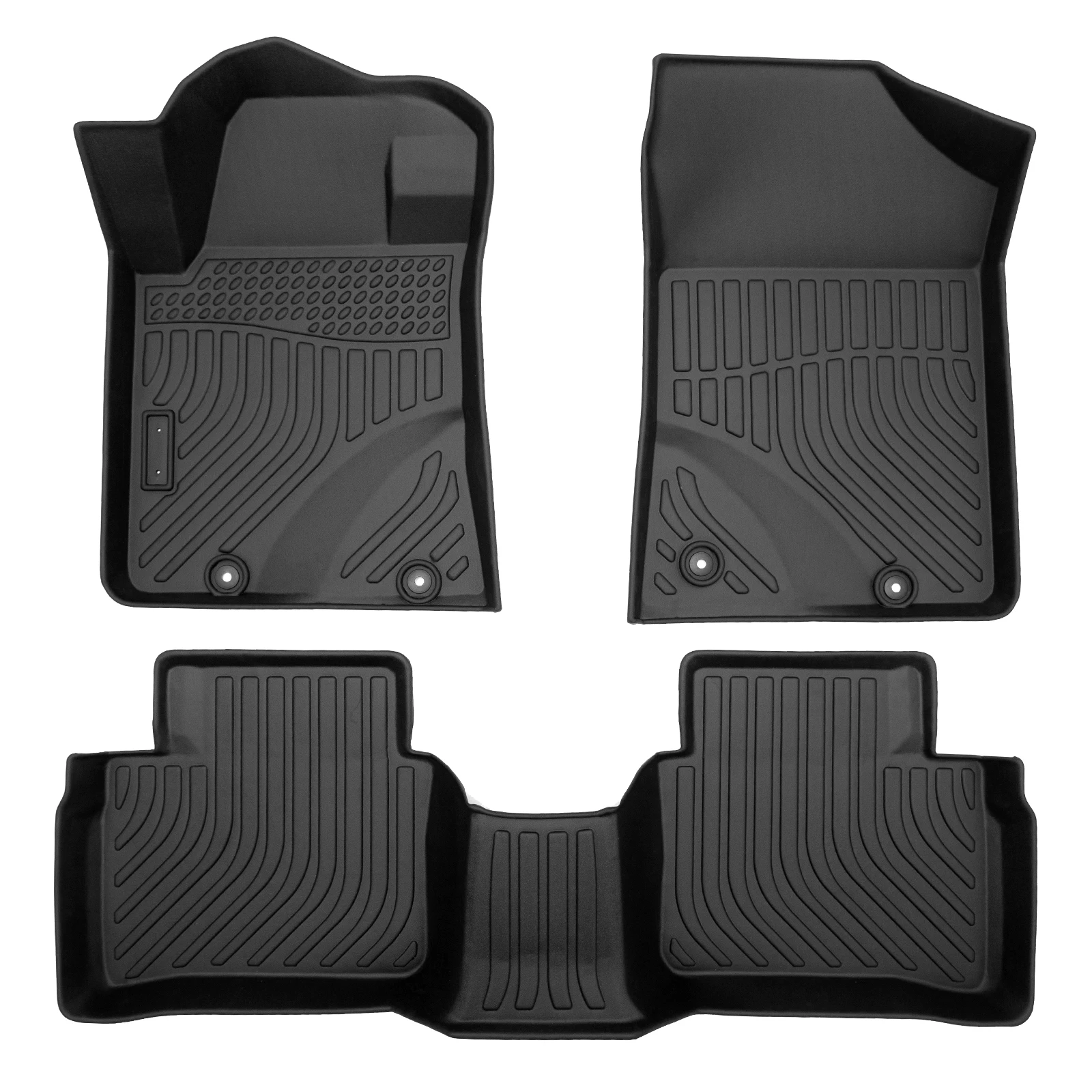 

Car Floor Mats for 14-15 Nissan Altima，All-Weather TPE Rubber Floor Mats Black