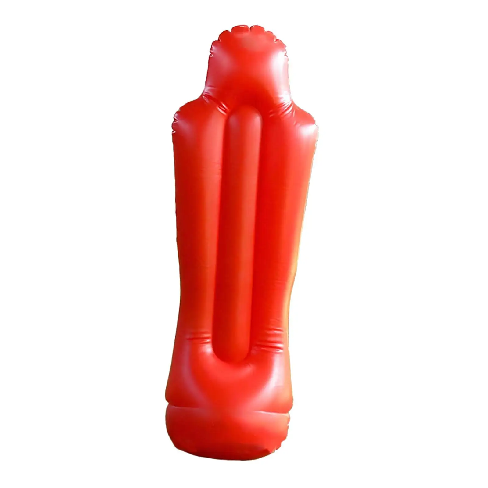 

Inflatable Soccer Dummy Beginner Leakproof with Handle Air Mannequin Basketball Training Aid for Exercising School Gym Outdoor