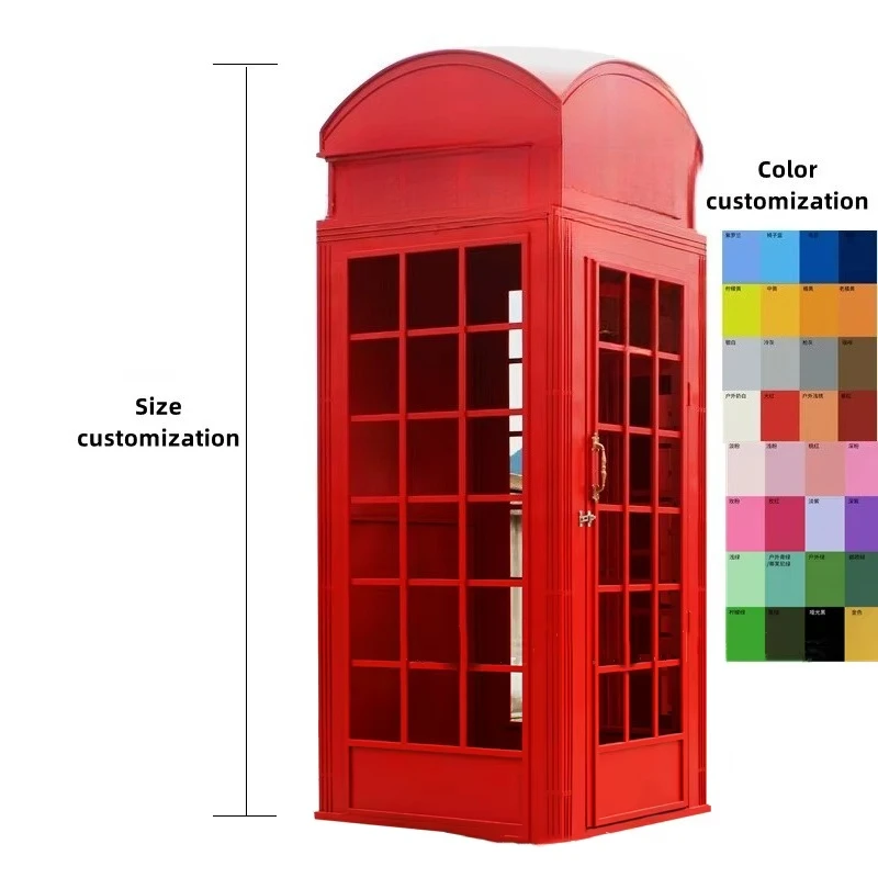 

Pink and white phone booth phone booth decoration phone booth