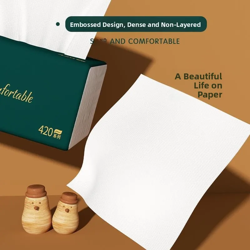 Caja de pañuelos de papel higiénico para uso doméstico, servilletas higiénicas Der pe, artículos para el hogar, toallas de papel suaves y Thiened, 60 uds.