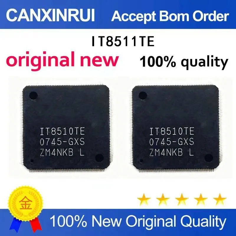 

(5 Pieces) New IT8511TE BXS BXA IT8510TE GXA GXS QFP-176 Four sided Foot