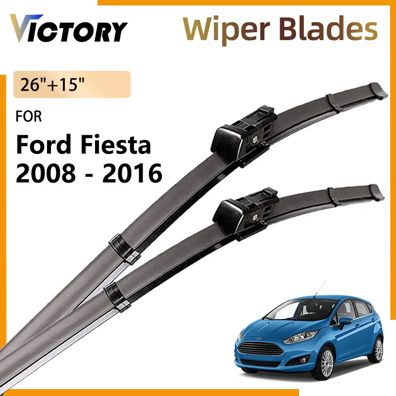 

For Ford Fiesta MK6 2008 - 2016 2015 2014 2013 2012 2011 2010 2009 Accessories Front Wiper Blade Windshield Windscreen Brushes