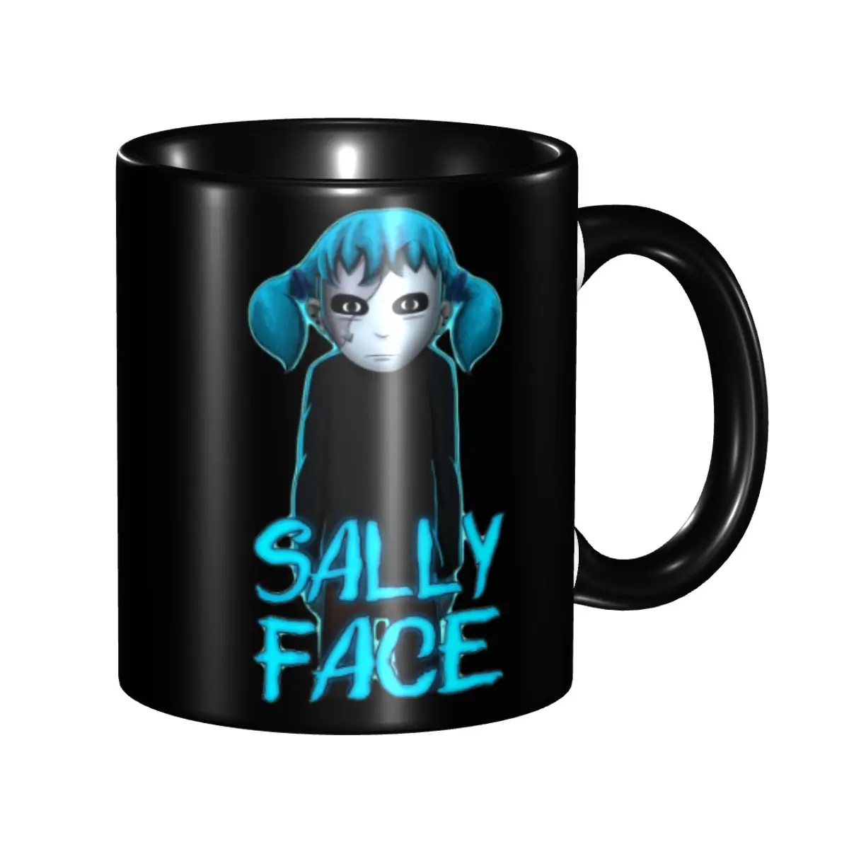 Video Game Sally Face Coffee Mugs Funny Sallyface Sal Fisher Cup Gift For Women Men