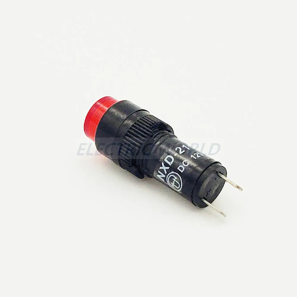 10mm plastic Indicator lights waterproof Signal lamp no wire 12V 24V 220v power signal lamp LED indication indicator light