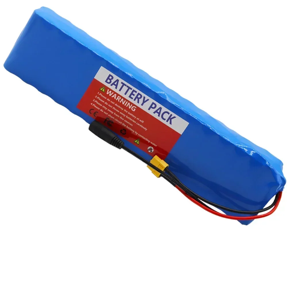 36V 200Ah 18650 Rechargeable Lithium Battery Pack 10S3P 1000W Power  with BMS