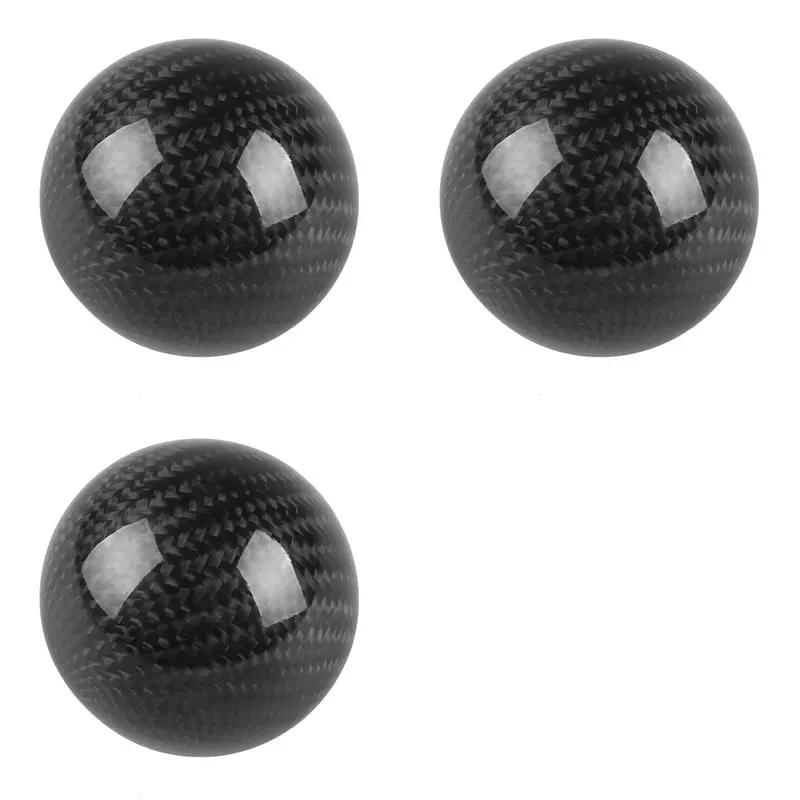 

Универсальная ручная ручка переключения передач из углеродного волокна в стиле Superior-3X с 3 адаптерами для большинства автомобильных украшений, классическая круглая