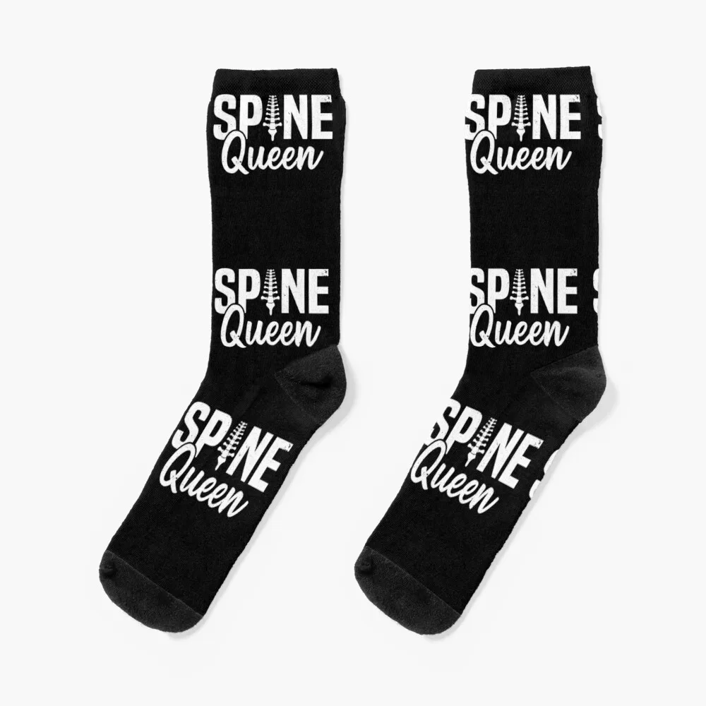 Spine Queen Chiropractor Chiropractic Socks christmas gifts kawaii golf Woman Socks Men's