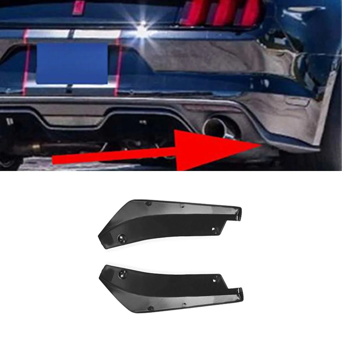 

Настоящее углеродное волокно, автомобильный капот, украшение для воздуховыпускного отверстия, боковое украшение для Ford Mustang, комплект кузова, автомобильные аксессуары