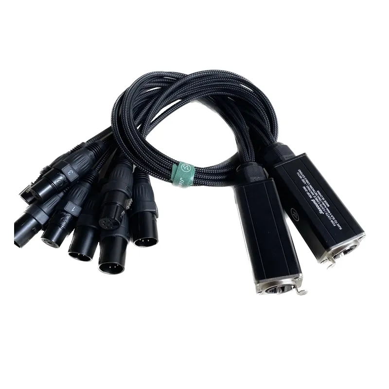 

DMX XLR 5 Pin to RJ45 Cable - RJ45 to Dual XLR Male & Dual Female Cable For Stage and Recording Studio 1 Pair