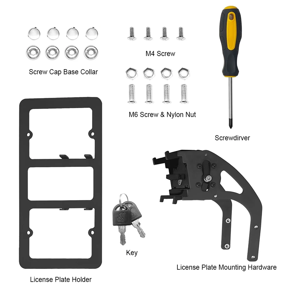 No Drill License Plate Holder for Tesla Model 3/Y 2017-2023 With Anti-Theft Features Front License Plate Bracket Mounting Kit