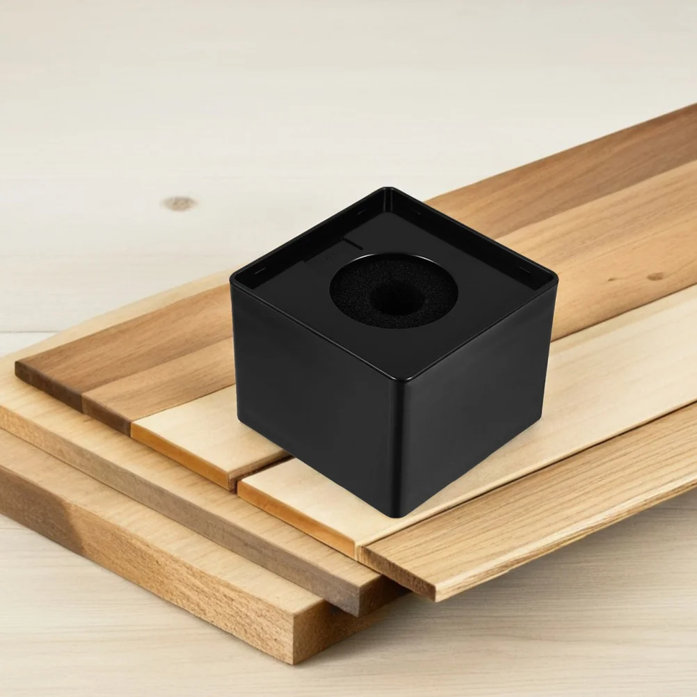 

3Pcs Microphone Logo Stand ABS Plastic Cube Shape Mic Flag Station for News Ktv Sessions Professional Look Microphone Flag