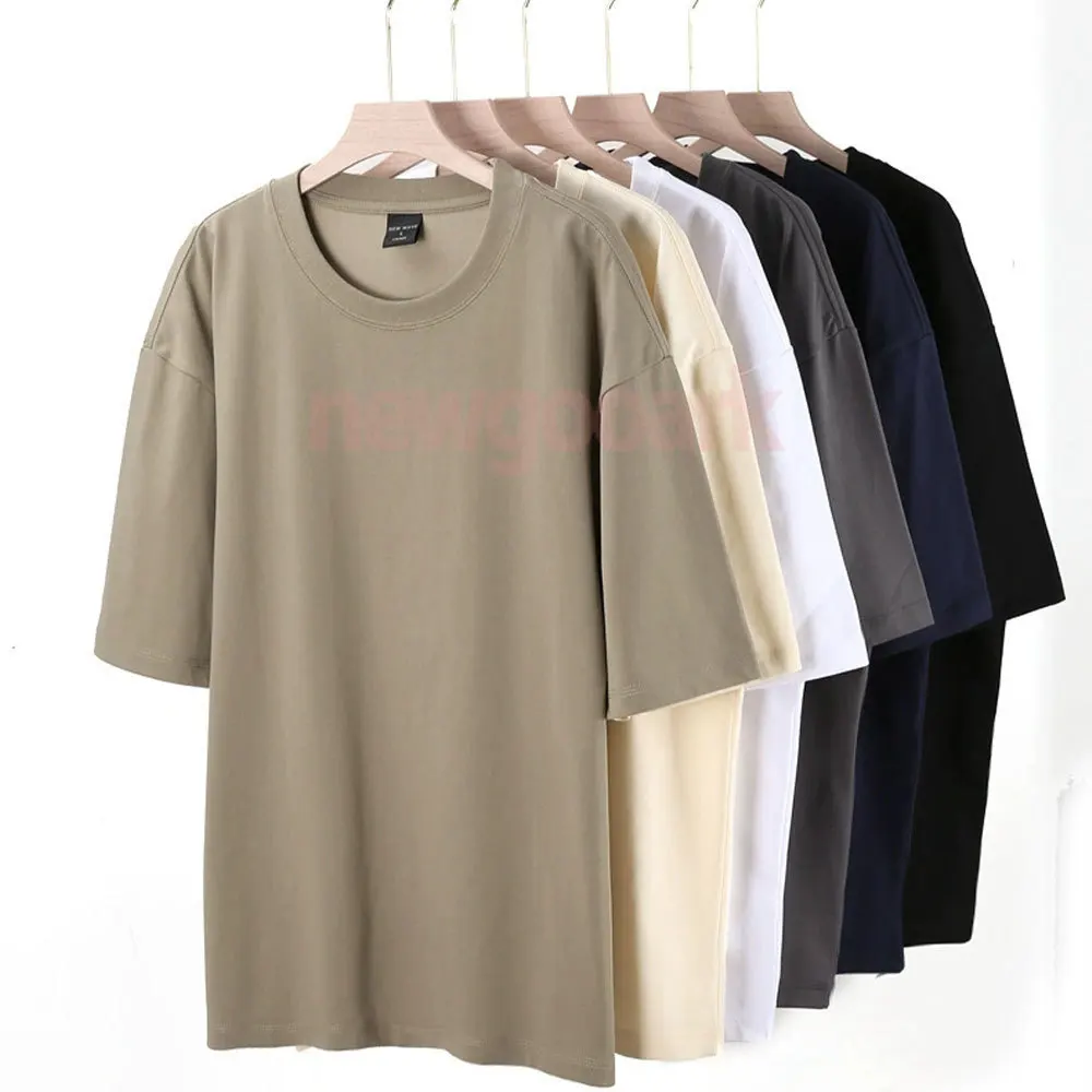 240 جرام القطن الوزن الثقيل مخصص مطبوعة الترفيه المتضخم تي شيرت Harajuku لتقوم بها بنفسك مثل الصورة شعار قميص موضة الرجال بلايز التي شيرت #2