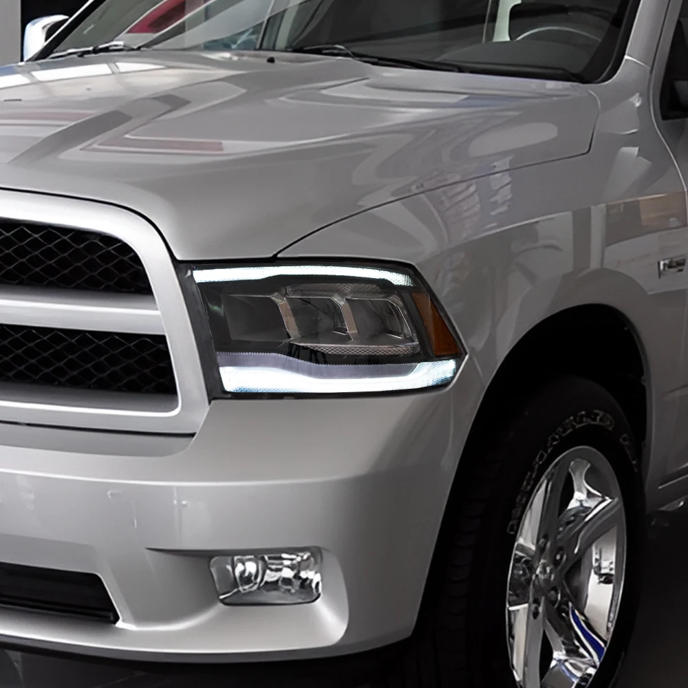 

For Dodge 2009-2018 RAM 1500 2500 3500 LED Auto Headlights Assembly Upgrade Hot Sale Projector Lens Car Front Lights Accessories