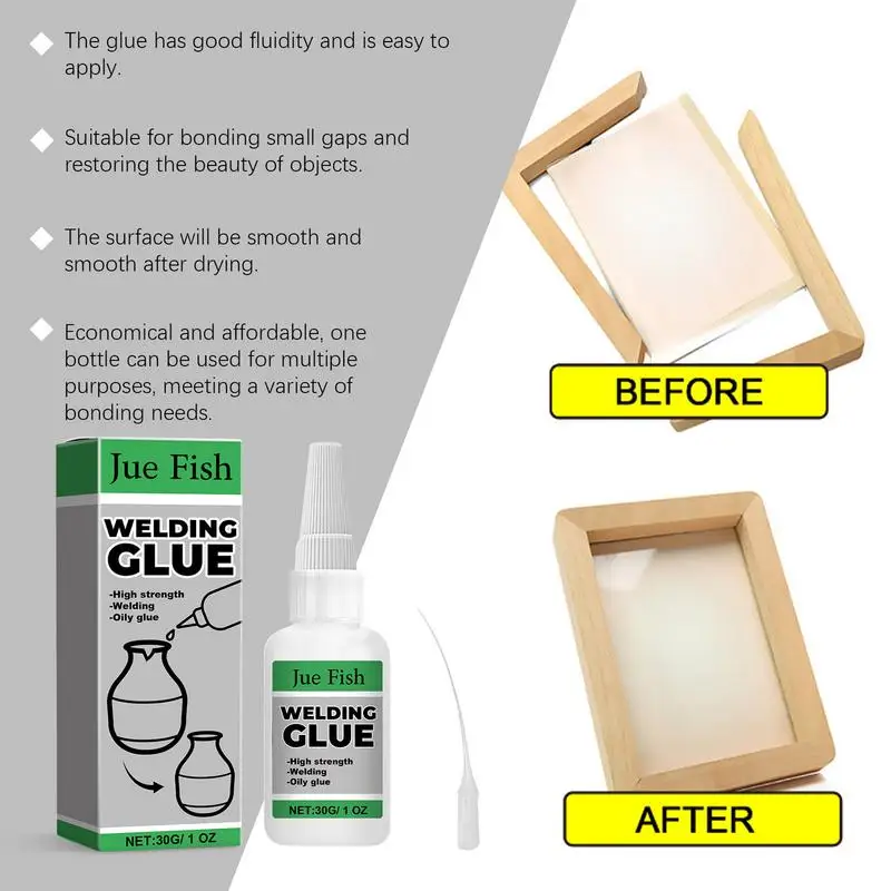 Clear Glue For Crafts 30g Fast Bond Repair Glue For Shoes Multifunctional Craft Glue Oily Glue Quick Dry For Photo Frame
