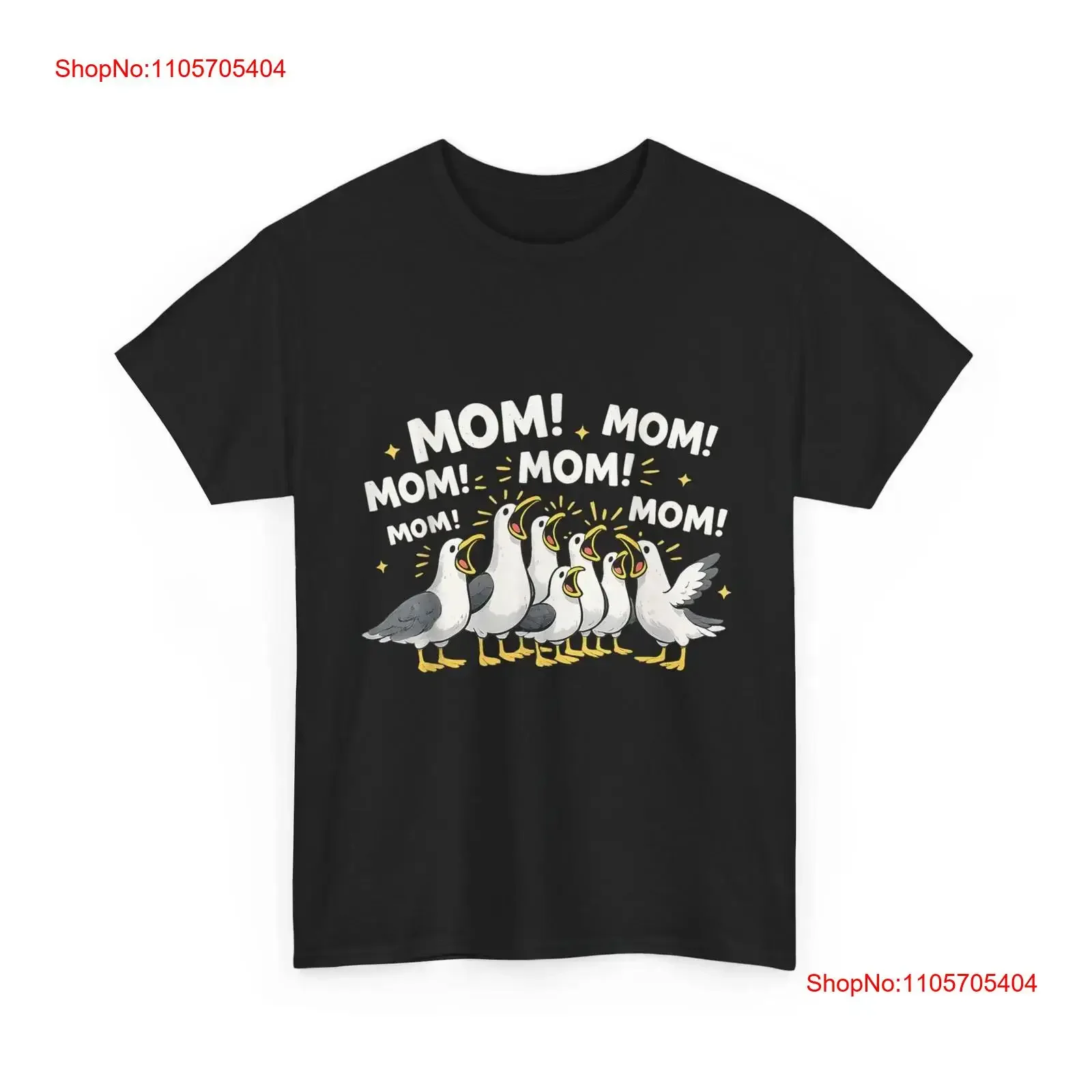 Seagull Mom Ocean Life Lovers Mother's Day Bird Animal T Shirt long or short sleeves vintage Washed Comfortable fashion Soft