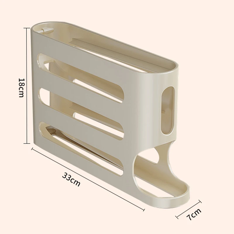 Estante deslizante para huevos, accesorio organizador para refrigerador, caja de almacenamiento, contenedor, organización